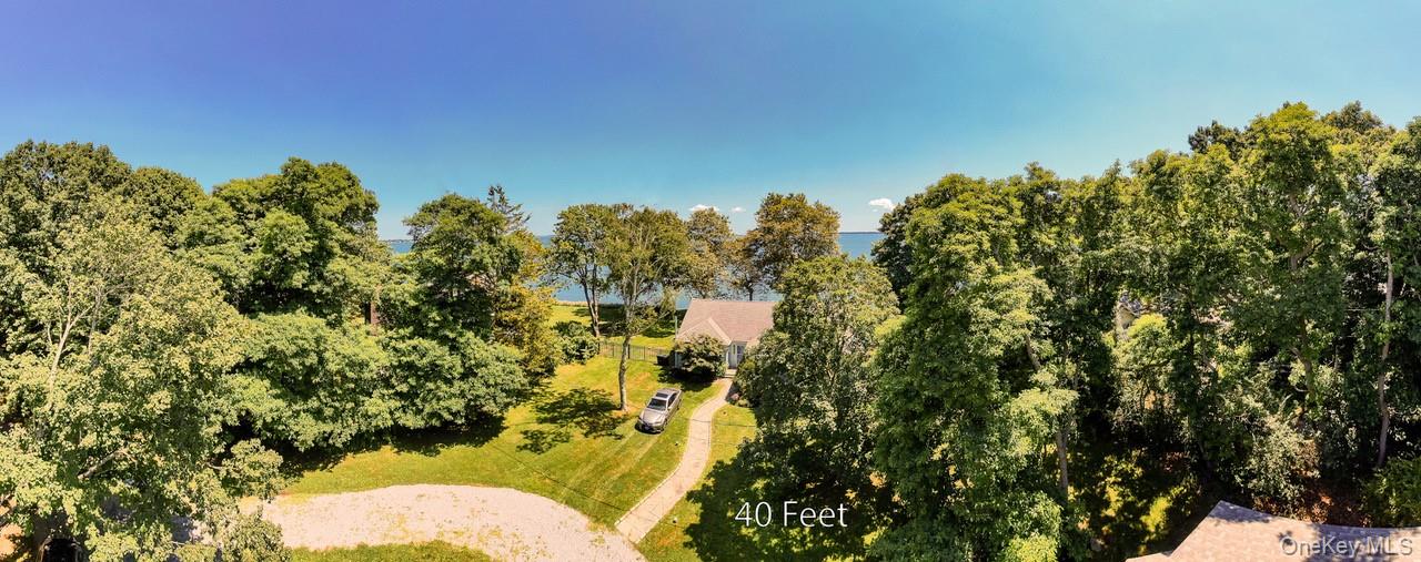 11100 Main Road East Marion, NY 11939 - Photo 7 of 7 View from subject property by drone at 40 feet