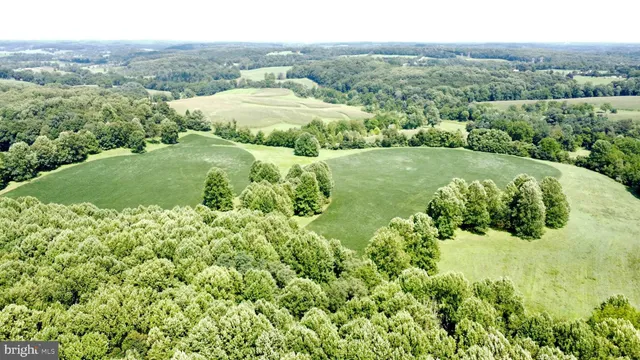 a view of a lake with a yard