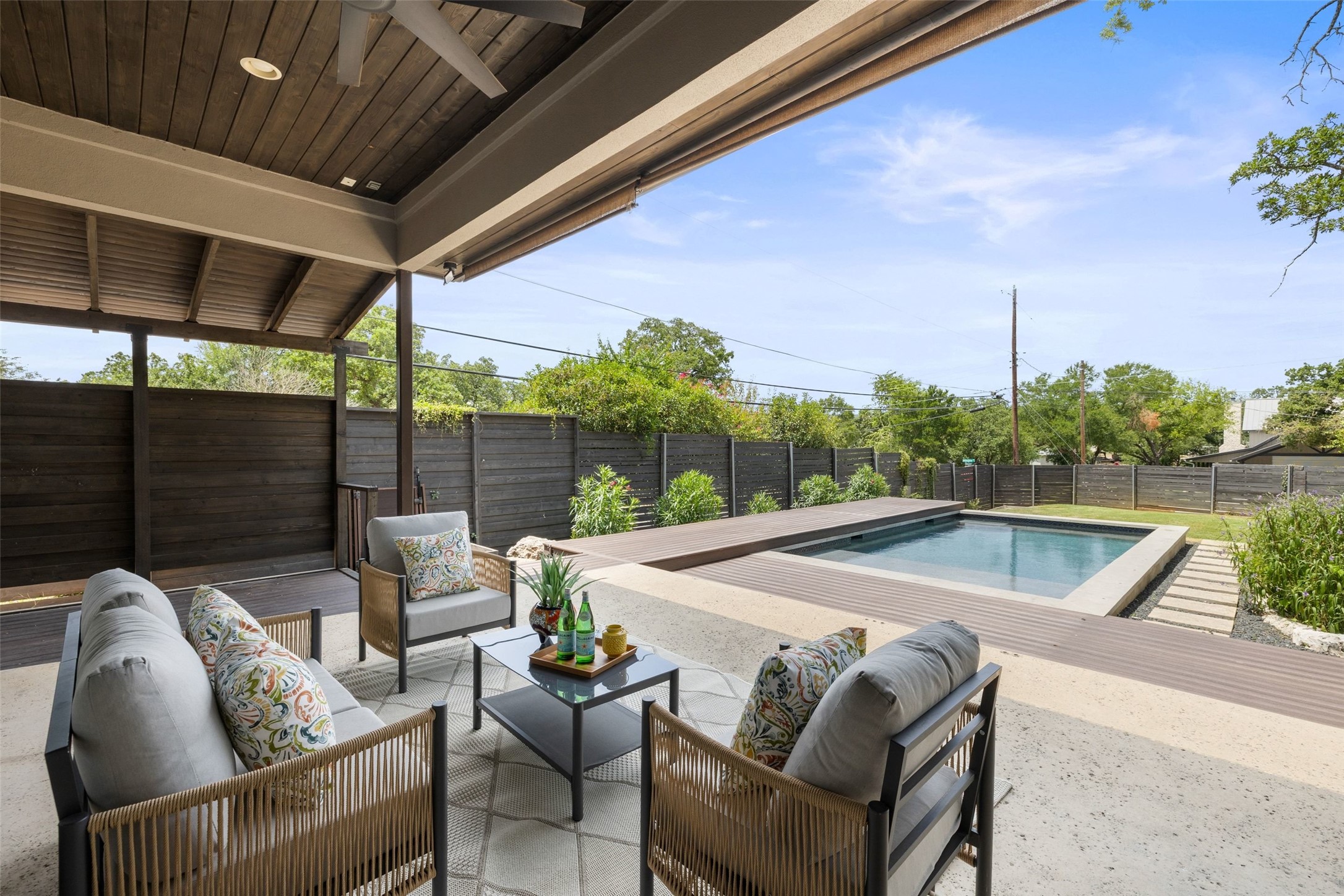 10804 Rush Road, Unit 2 Austin, TX 78732 - Photo 28 of 33 Covered porch with an area for the grill just to the left
