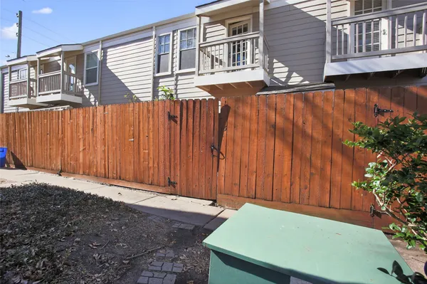 a backyard of a house
