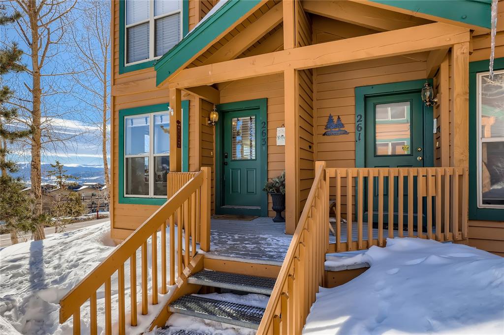 263 Saddle Ridge Drive, Unit 263 Silverthorne, CO 80498 - Photo 19 of 25 a view of a balcony with a stairs