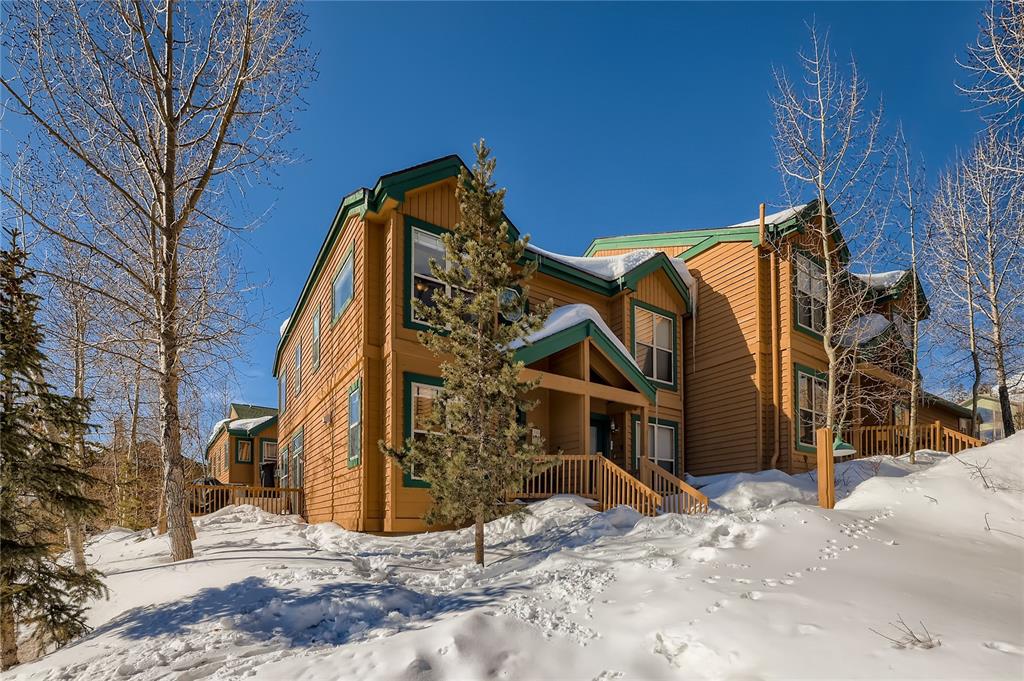 263 Saddle Ridge Drive, Unit 263 Silverthorne, CO 80498 - Photo 20 of 25 a view of a house with a snow in the background