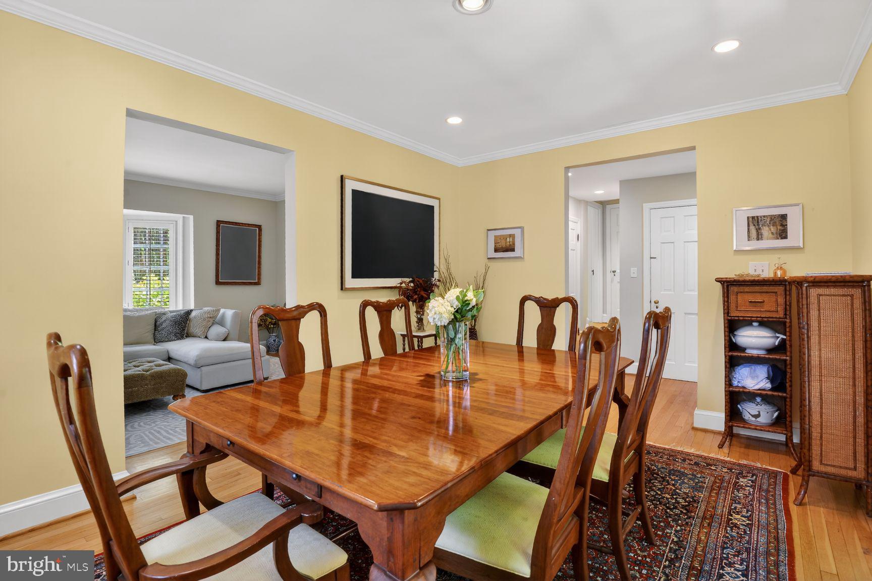 5225 Elliott Road Bethesda, MD 20816 - Photo 8 of 37 a view of a dining room with furniture