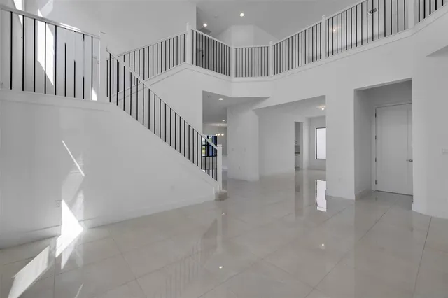 a view of an entryway with stairs