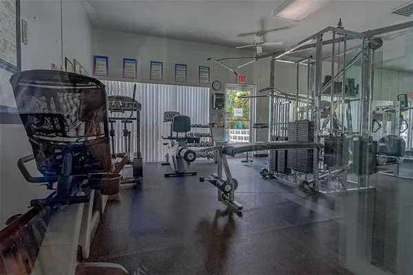 a view of balcony and yard