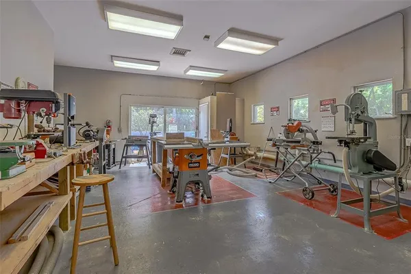 a view of backyard with green space