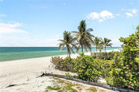 a view of yard with ocean view