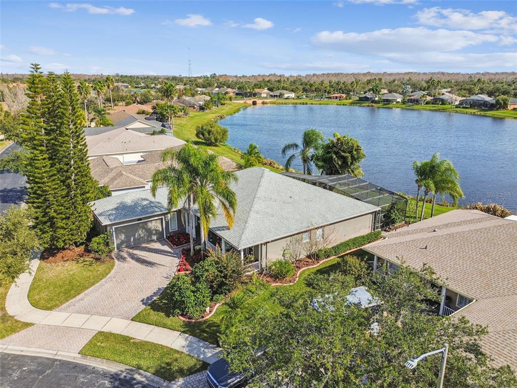 801 Glendora Road Kissimmee, FL 34759 - Photo 59 of 74 an aerial view of a house with a lake view