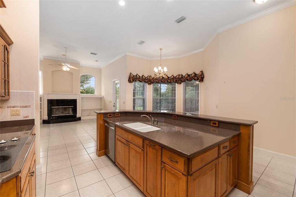 4815 Southeast 12th Place Ocala, FL 34471 - Photo 15 of 59 a kitchen with granite countertop a stove and a sink