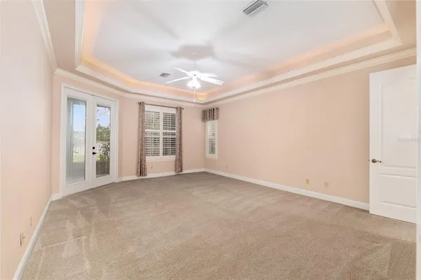 a view of a bathroom from a hallway