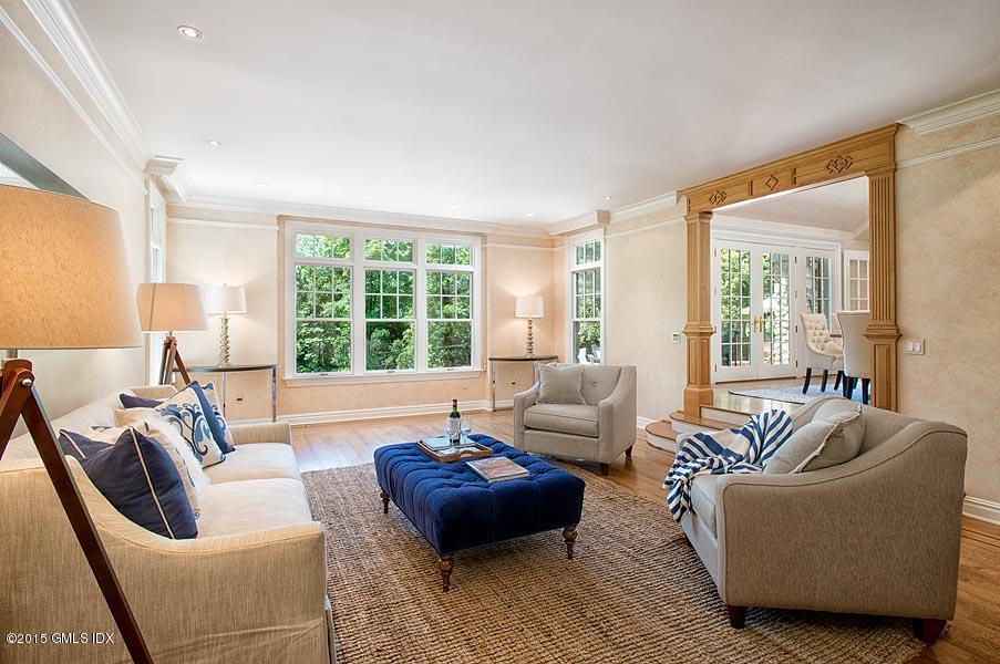 122 Clapboard Ridge Road Greenwich, CT 06830 - Photo 8 of 39 a living room with furniture and a large window