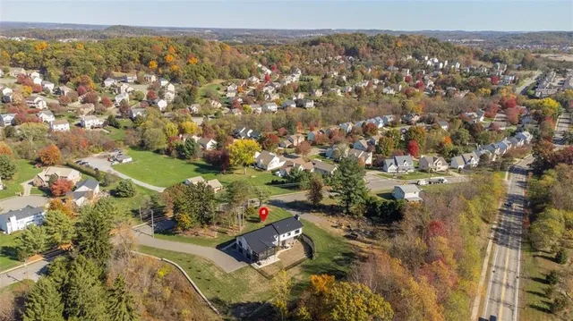 a view of city and mountain