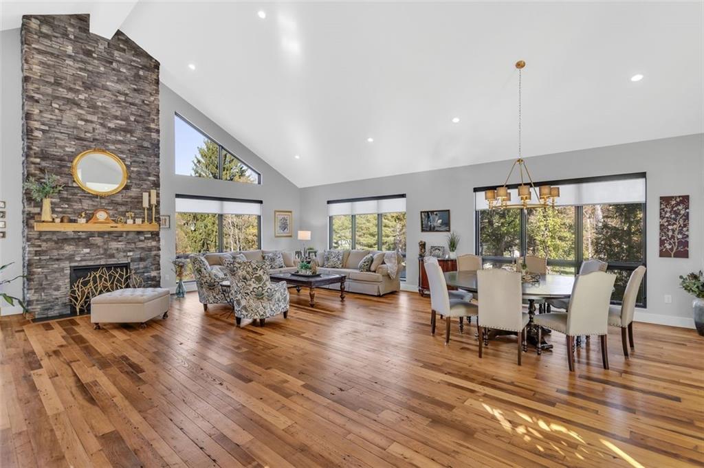 6742 Old Mars Crider Road Cranberry Township, PA 16066 - Photo 9 of 50 a view of a dining room with furniture window and wooden floor