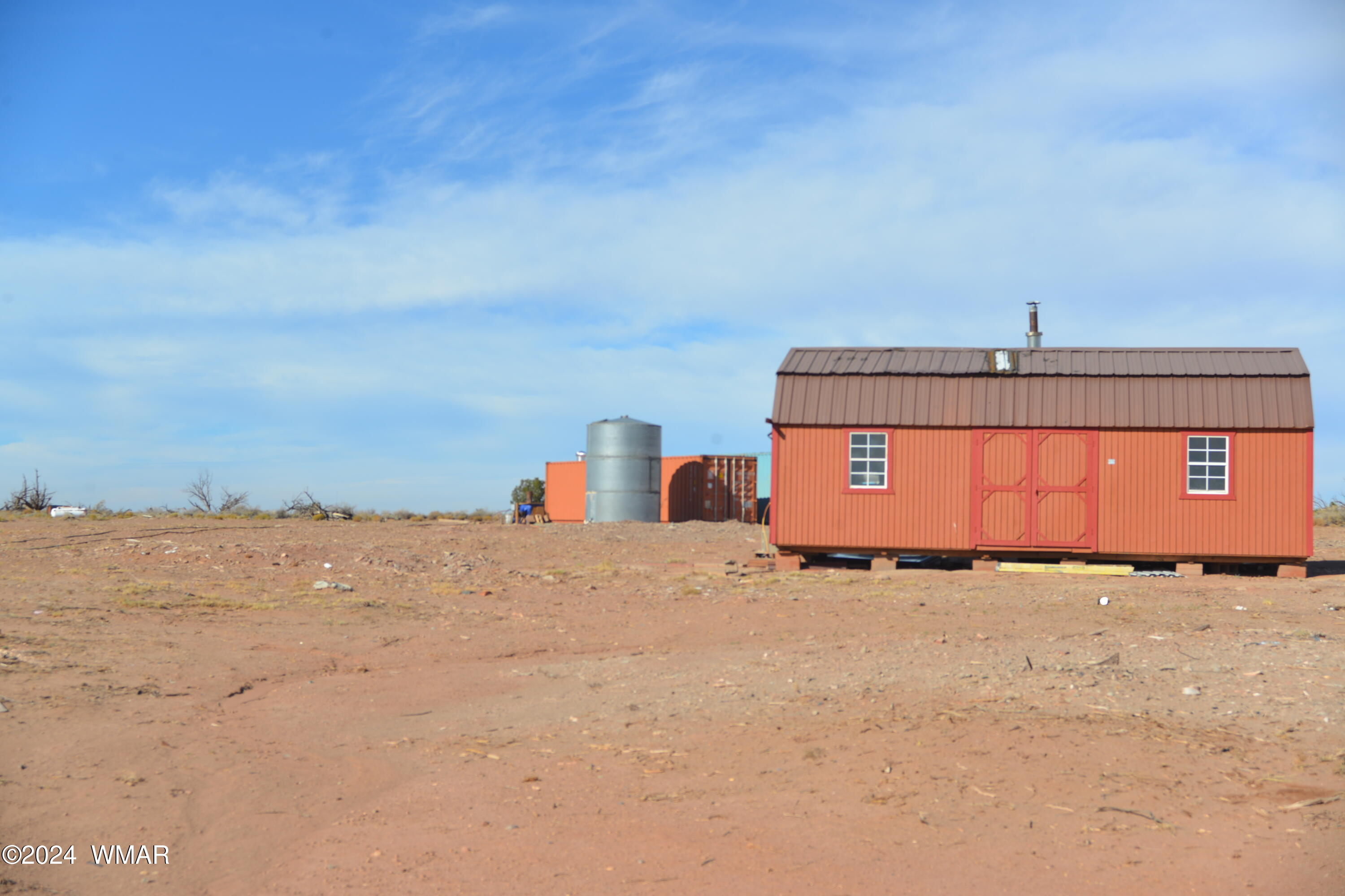 8093 Rockin R Ranch Trail Snowflake, AZ 85937 - Photo 2 of 6 unfinished shed with wood stove