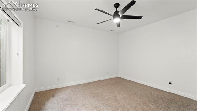 13625 Random Ridge View Colorado Springs, CO 80921 - Photo 32 of 50 Spare room with carpet and ceiling fan