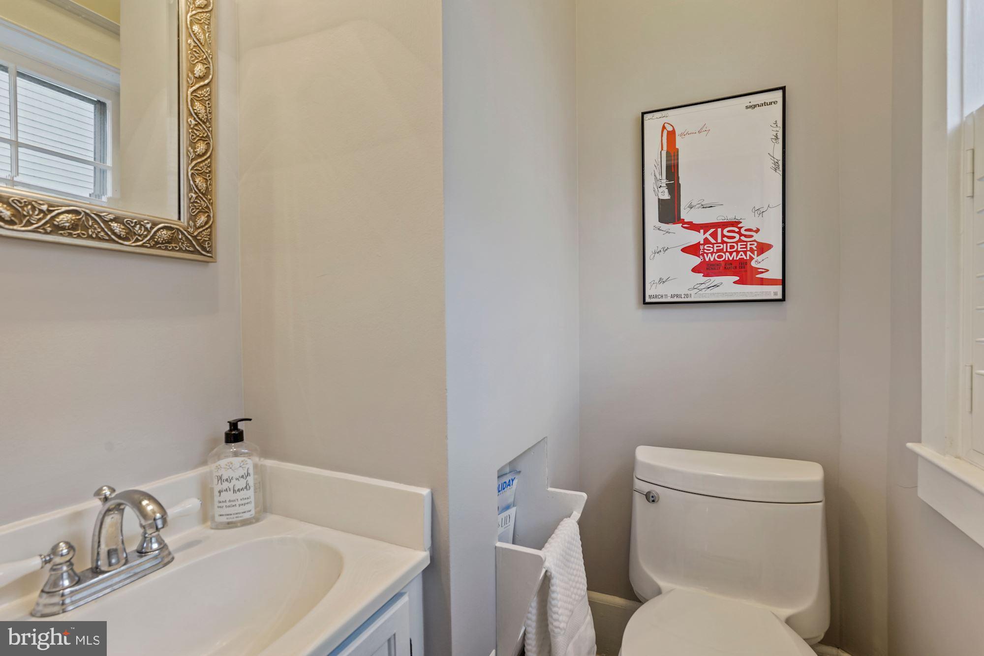 3320 2nd Road North Arlington, VA 22201 - Photo 11 of 31 Remodeled powder room off front foyer