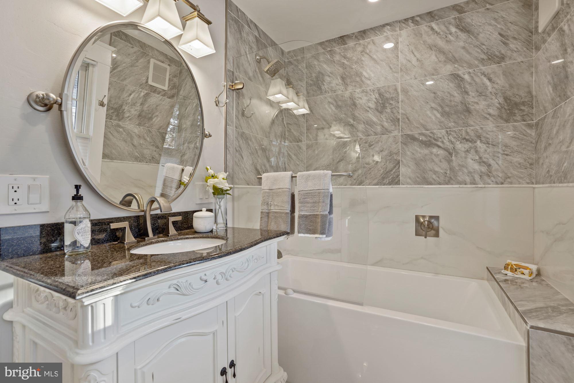 3320 2nd Road North Arlington, VA 22201 - Photo 13 of 31 Fully renovated primary bath with soaking tub
