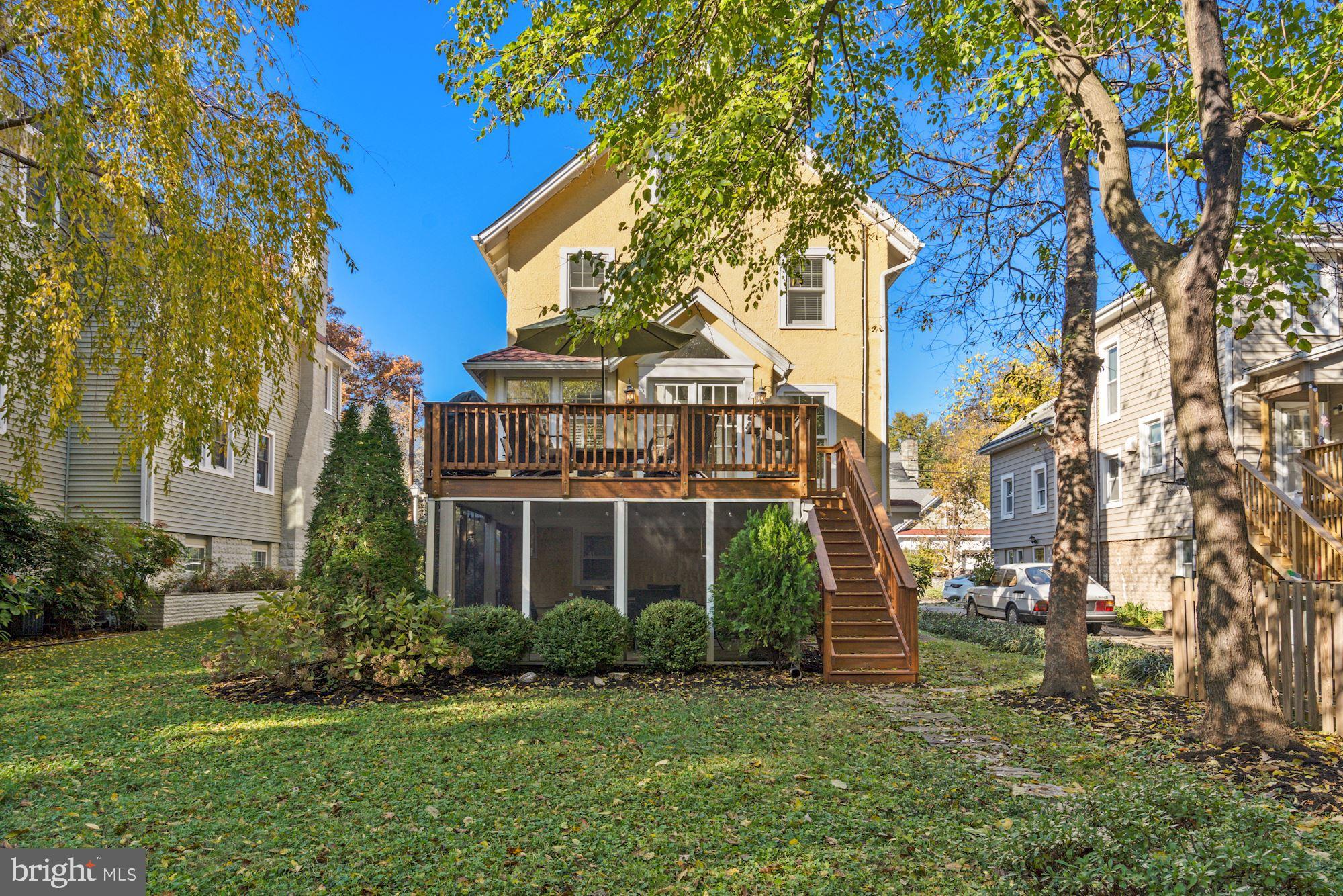 3320 2nd Road North Arlington, VA 22201 - Photo 29 of 31 Exterior back view of screened in porch and deck