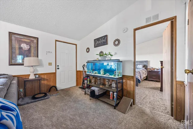 a room with furniture and a table