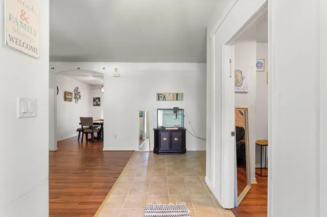 a view of livingroom with furniture and wooden floor