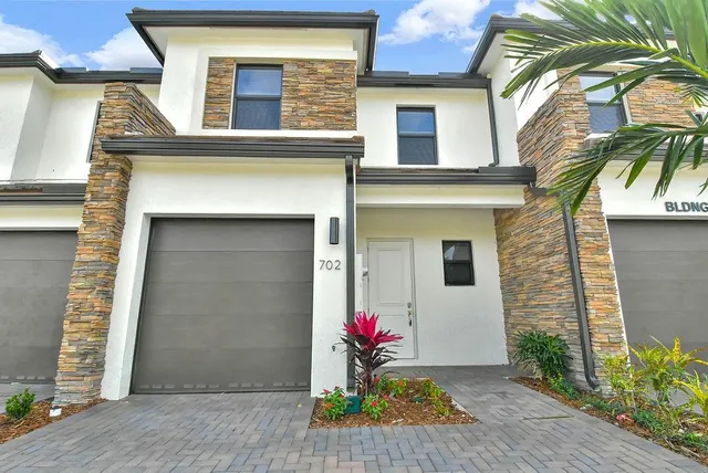 a front view of a house