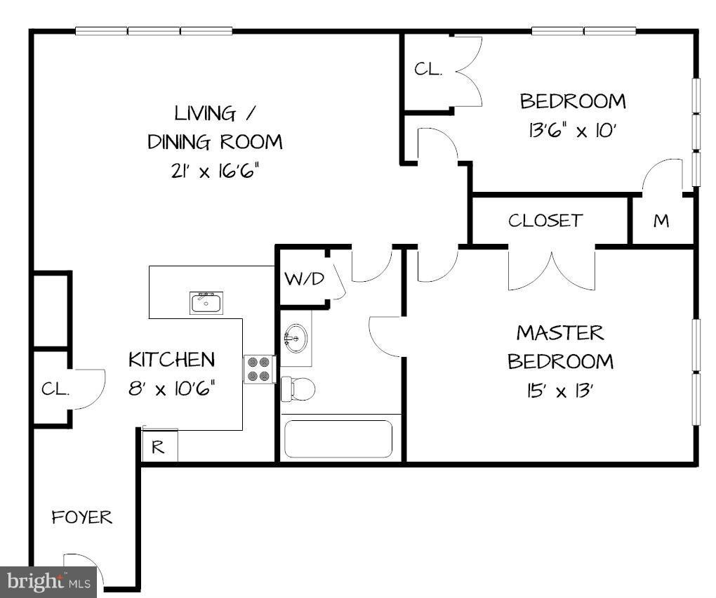 355 I Street Southwest, Unit S324 Washington, DC 20024 - Photo 25 of 25 Floor Plan