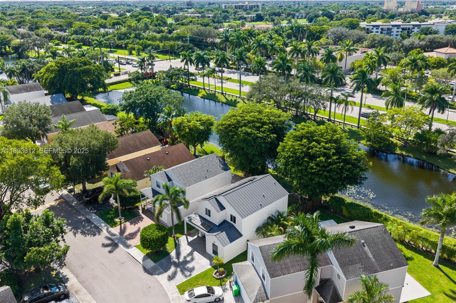 139 Southwest 159th Way Sunrise, FL 33326 - Photo 35 of 40 an aerial view of residential house with outdoor space and lake view