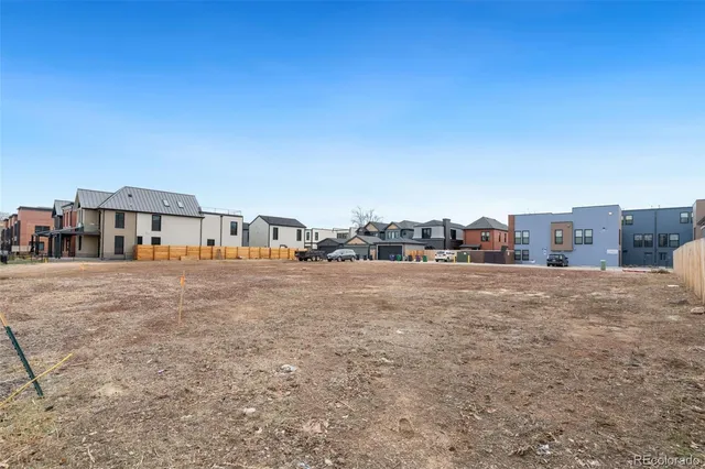 a city view with tall buildings