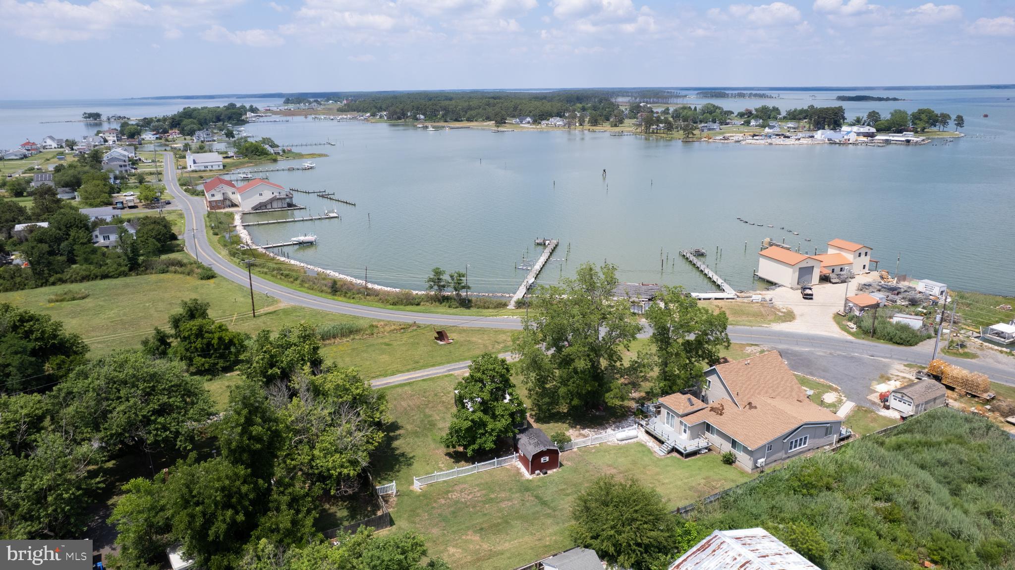 2407 Hoopers Island Road Fishing Creek, MD 21634 - Photo 62 of 69 Aerial of house and lot