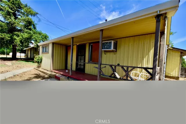 a view of a house with a patio