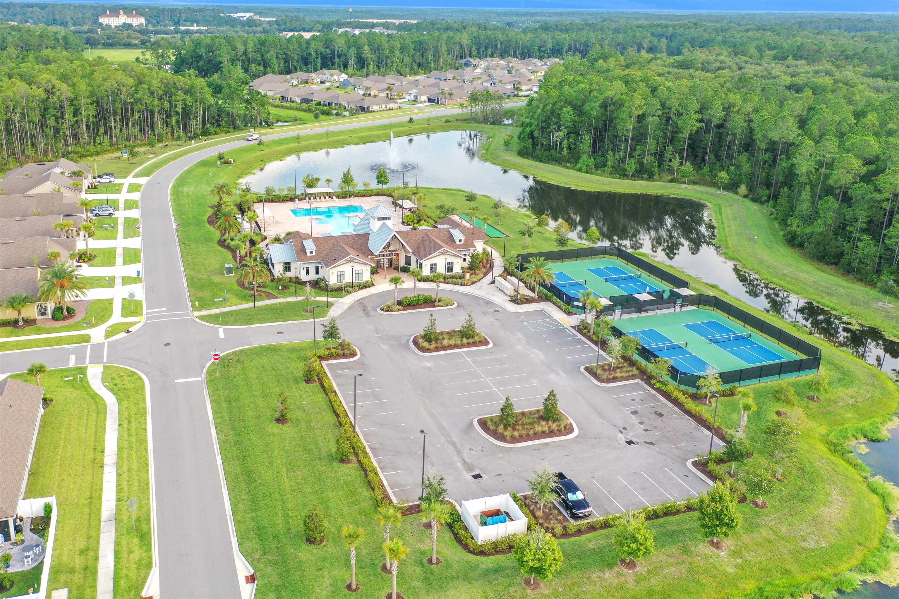 Undisclosed Address St. Augustine, FL 32095 - Photo 46 of 51 an aerial view of a swimming pool patio and mountain view