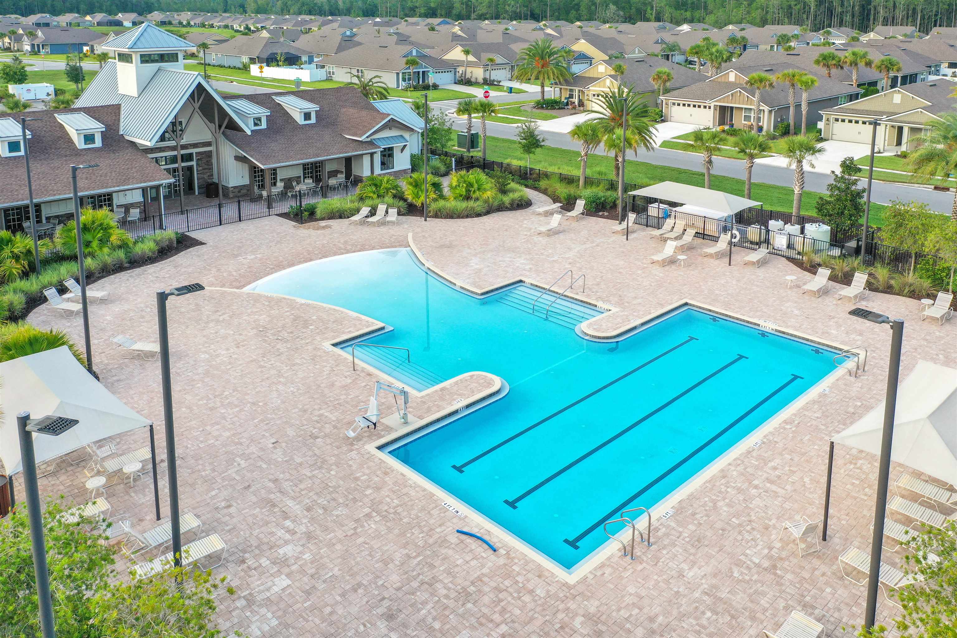 Undisclosed Address St. Augustine, FL 32095 - Photo 46 of 51 an aerial view of residential houses with outdoor space and street view