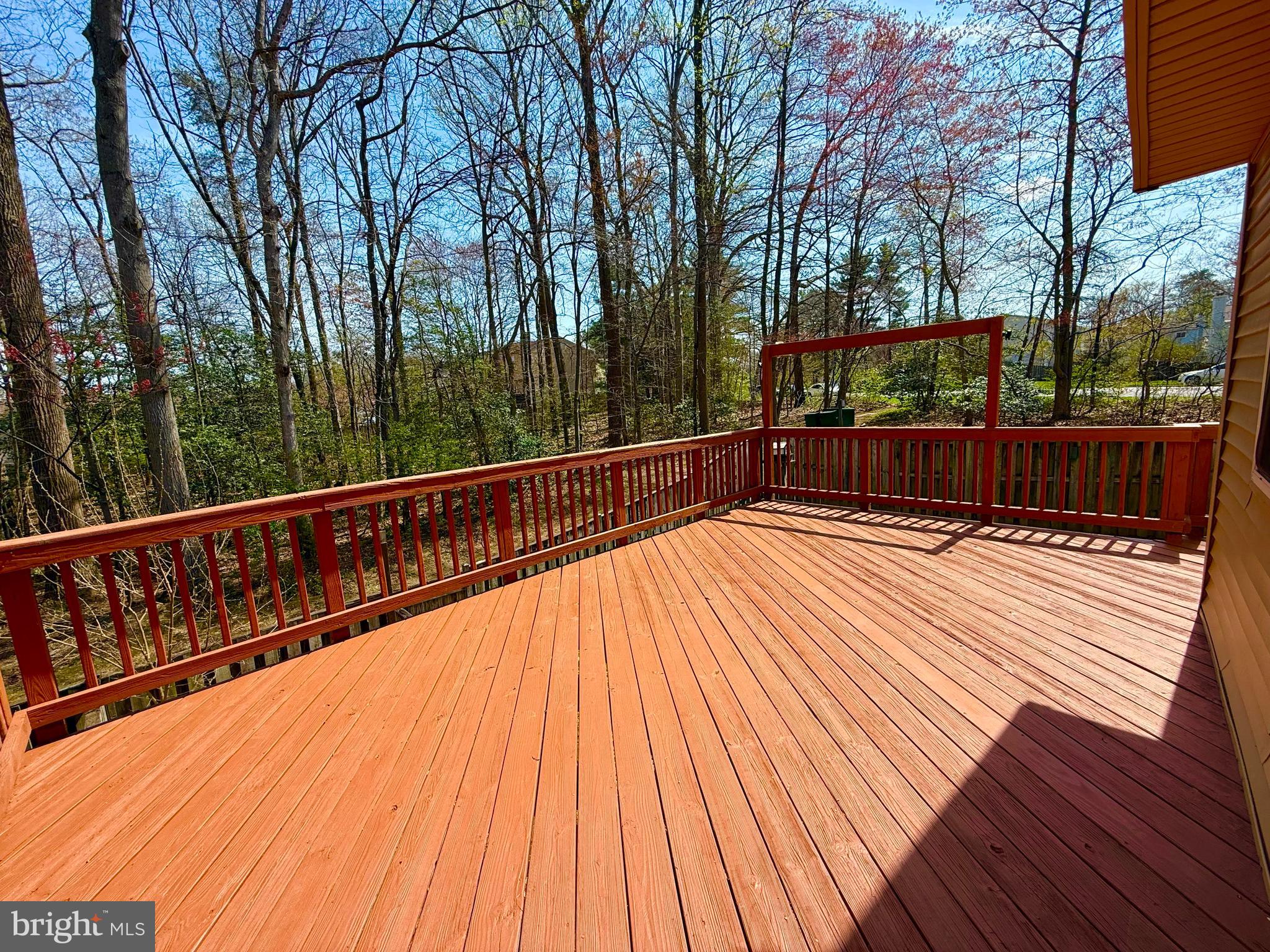 8349 Windfall Road Springfield, VA 22153 - Photo 46 of 48 a view of balcony with wooden floor and fence