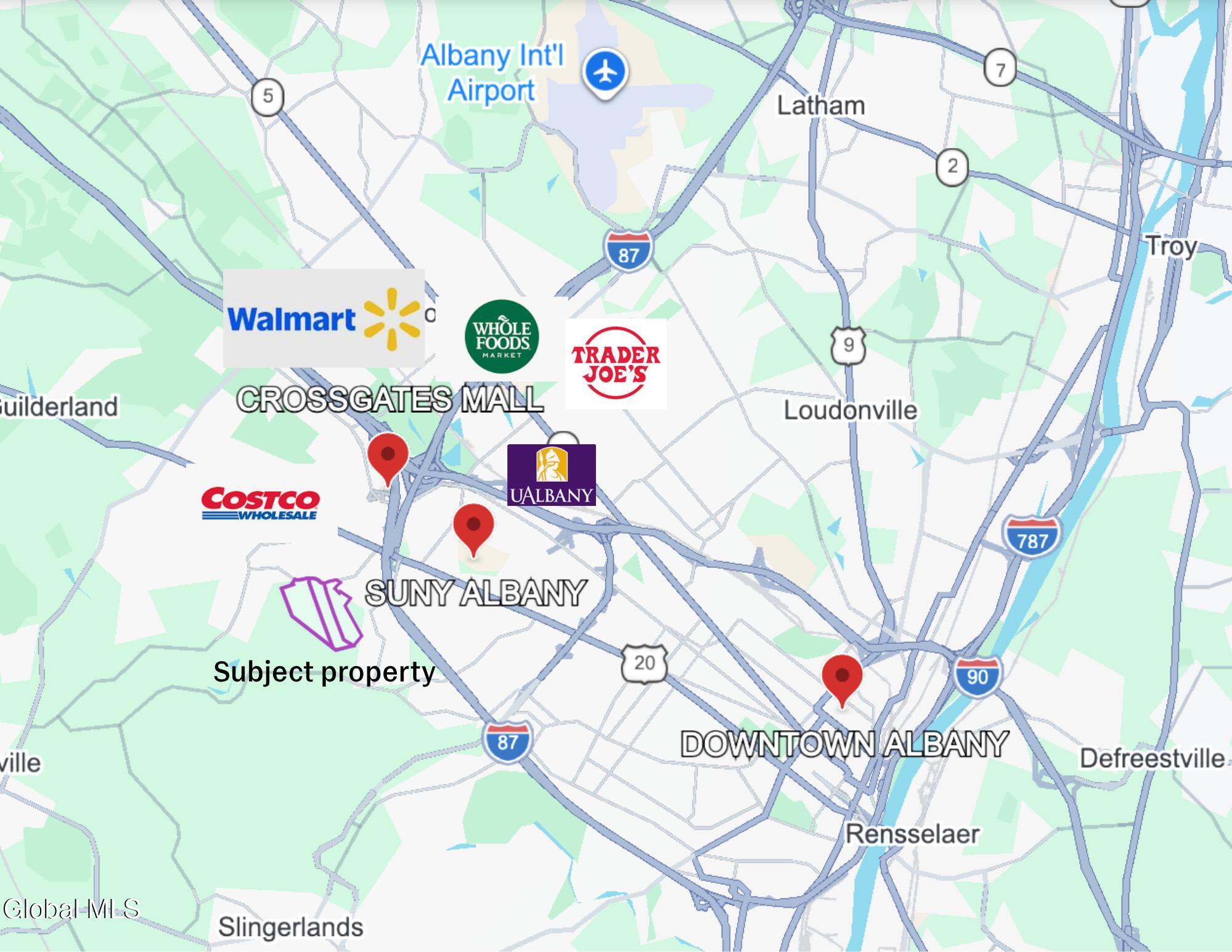 350 Church Road Guilderland, NY 12203 - Photo 4 of 14 350,360,370 Church Rd_Map with logos