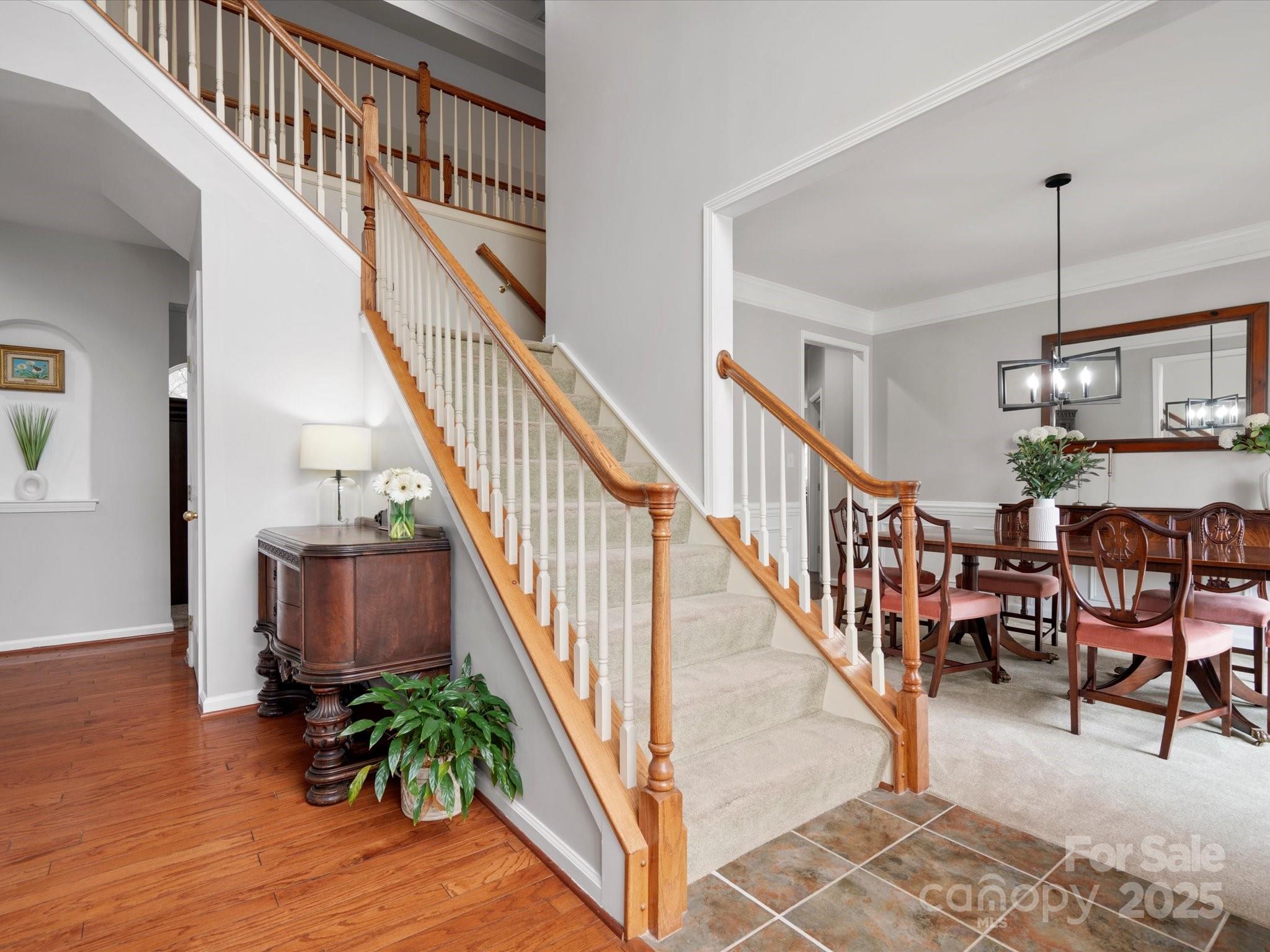 809 Circle Trace Road Monroe, NC 28110 - Photo 6 of 47 a view of entryway and hall with wooden floor