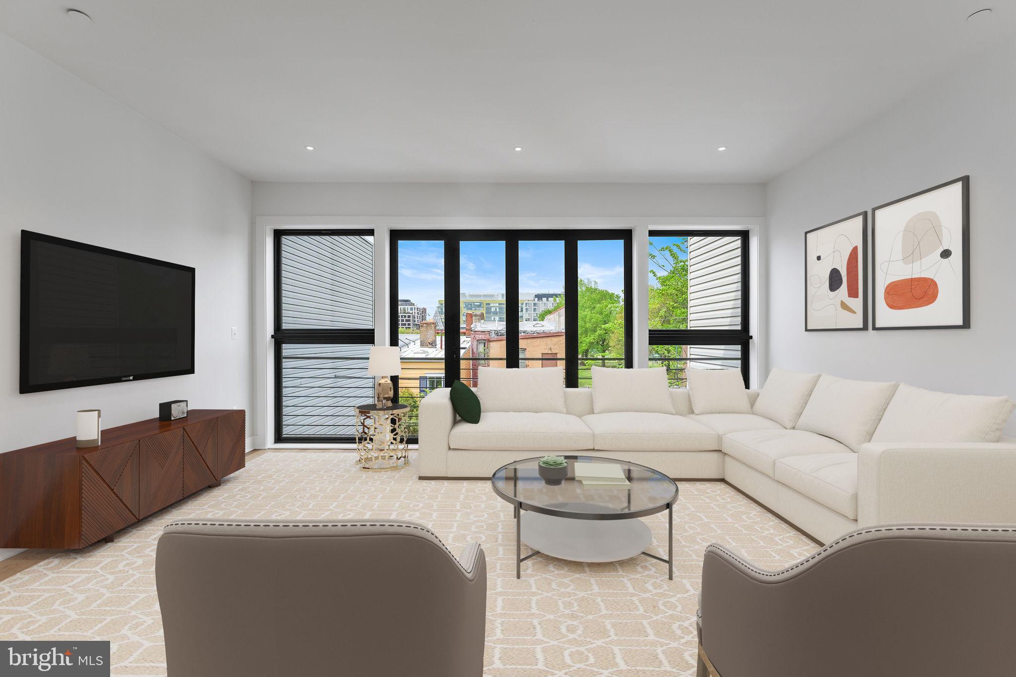 1414 5th Street Northwest, Unit B Washington, DC 20001 - Photo 17 of 71 Bright and Spacious Living Room
