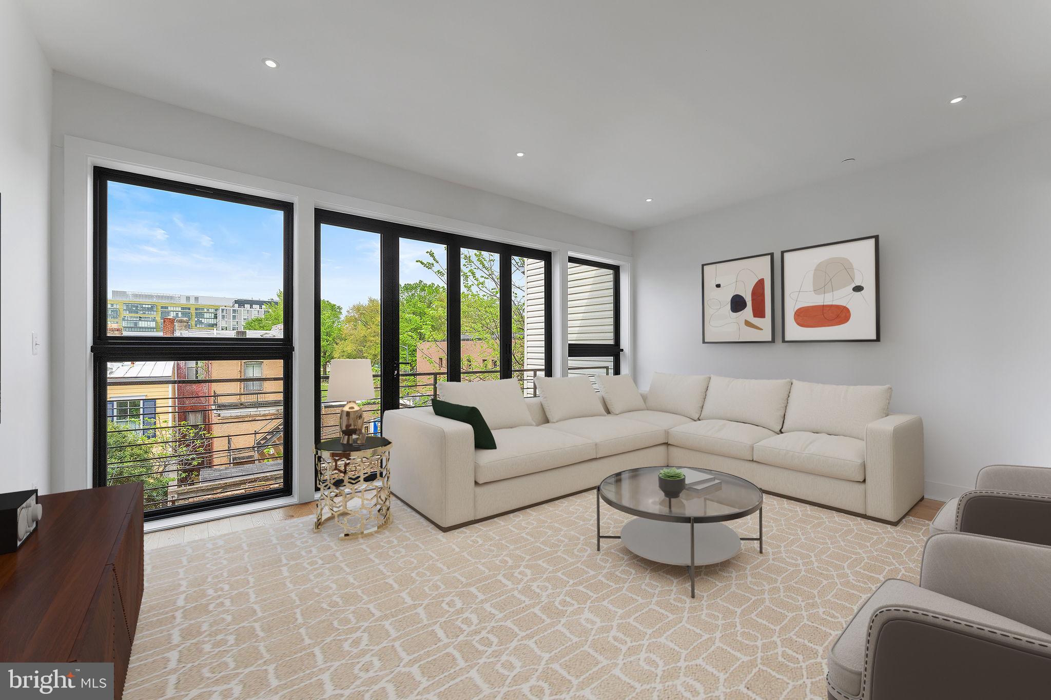 1414 5th Street Northwest, Unit B Washington, DC 20001 - Photo 19 of 71 Bright and Spacious Living Room