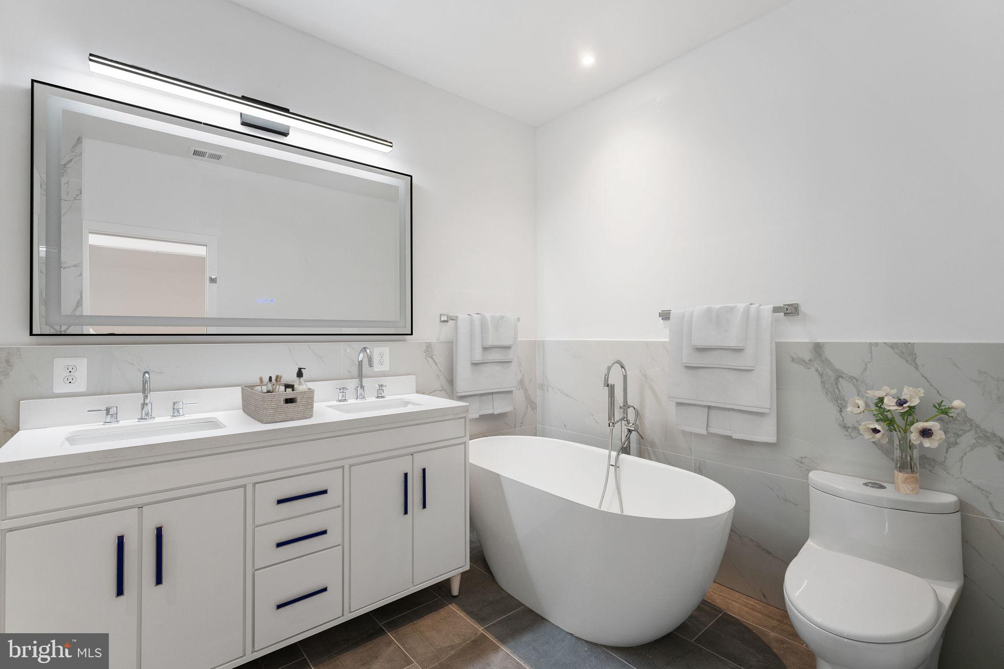 1414 5th Street Northwest, Unit B Washington, DC 20001 - Photo 43 of 71 Spa Inspired Primary Bathroom Suite