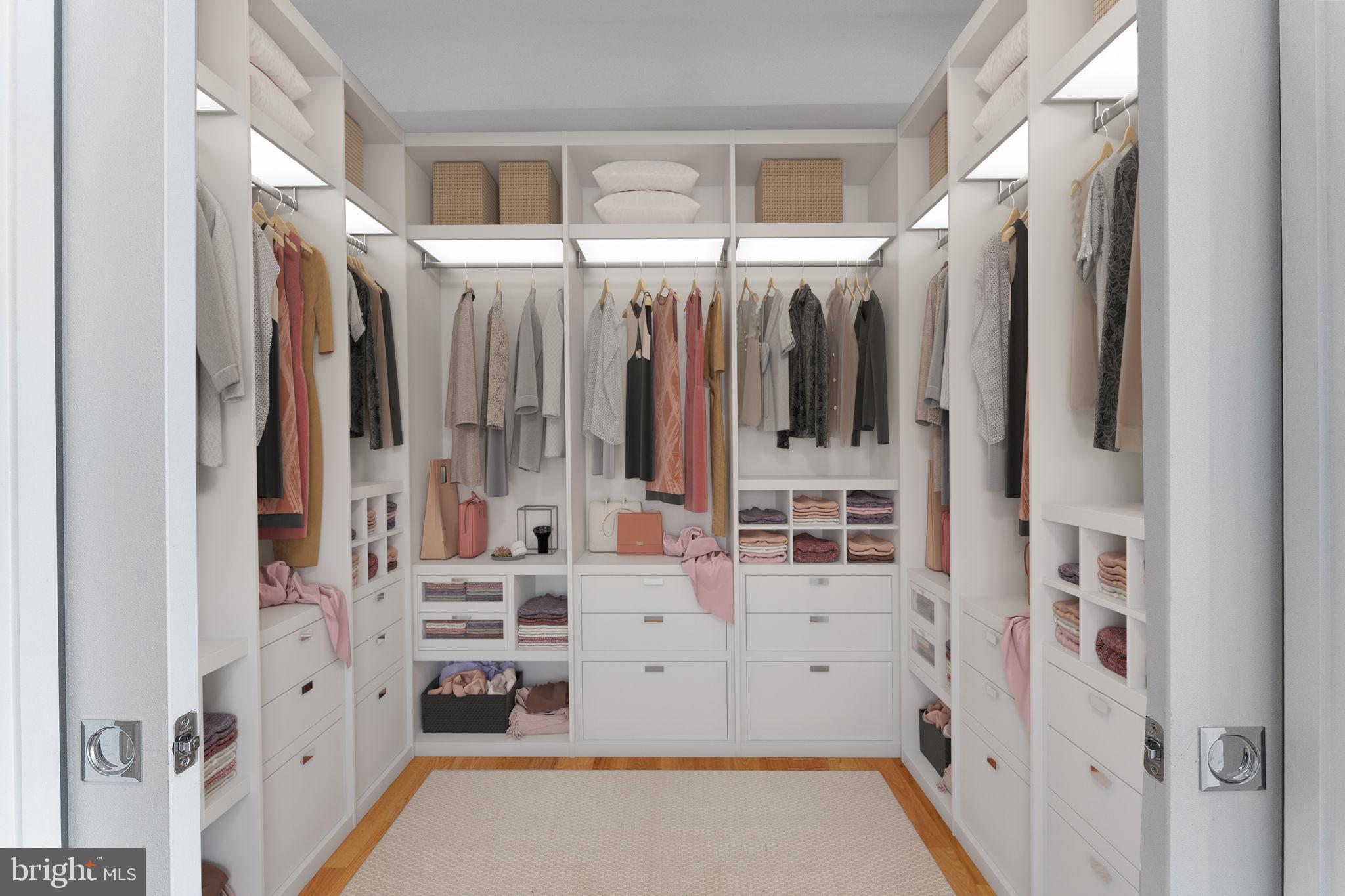 1414 5th Street Northwest, Unit B Washington, DC 20001 - Photo 49 of 71 Primary Customizable Walk-in Closet