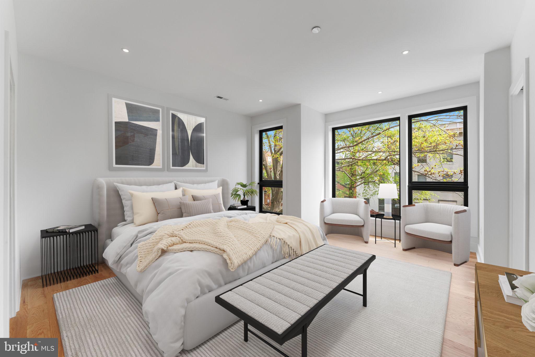 1414 5th Street Northwest, Unit B Washington, DC 20001 - Photo 51 of 71 Light Filled Guest Room En Suite