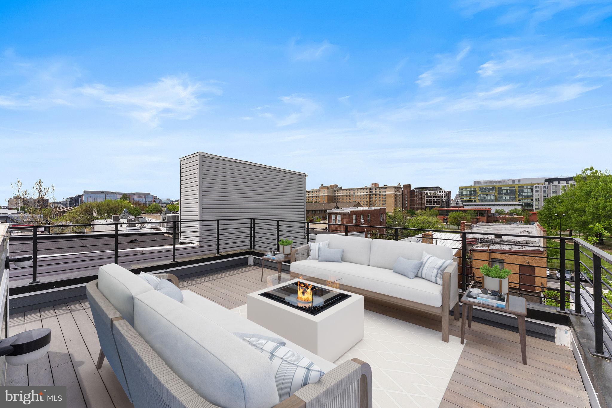 1414 5th Street Northwest, Unit B Washington, DC 20001 - Photo 6 of 71 Spacious Outdoor Living/Dining w/City Vista