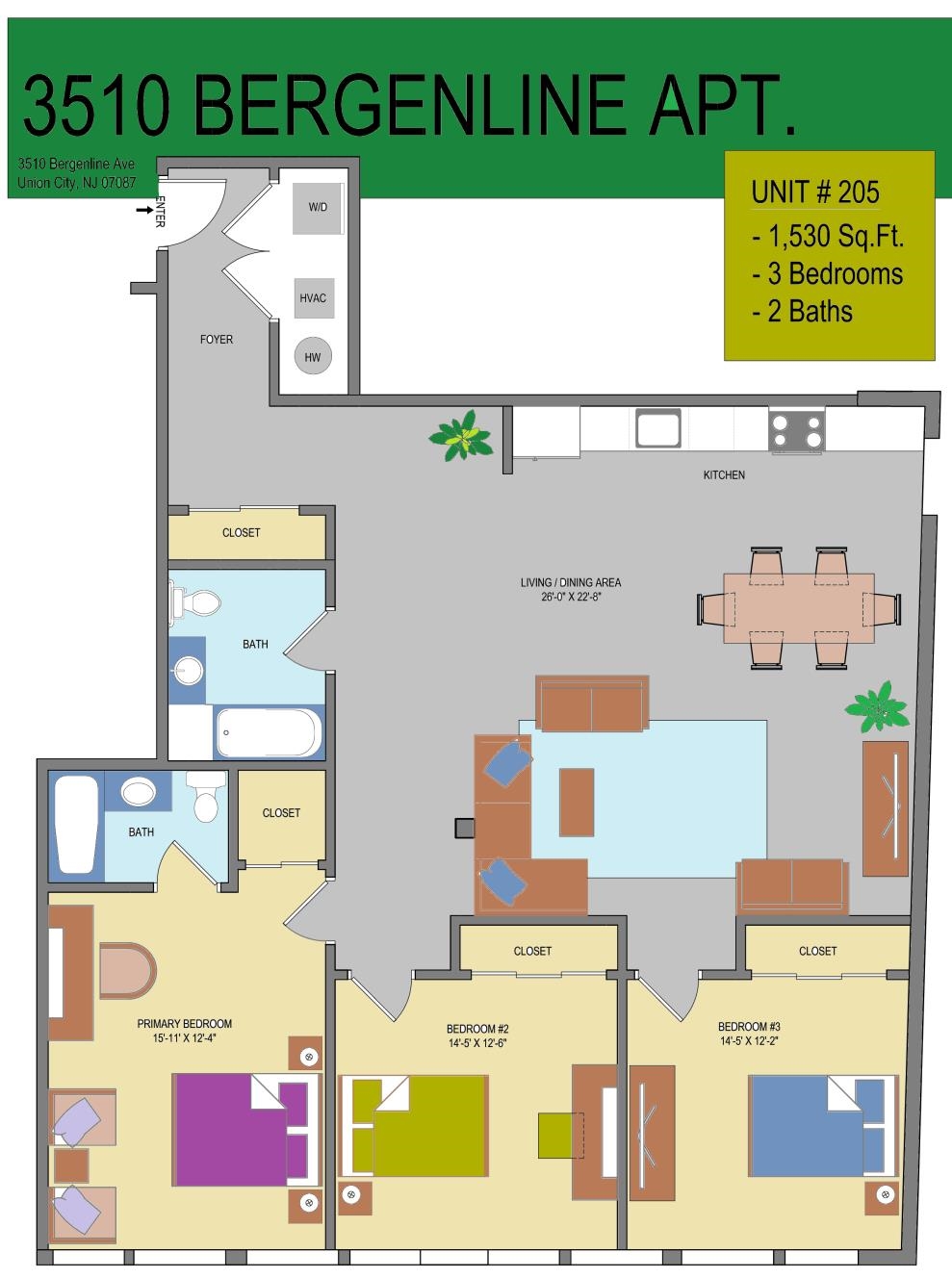 3510 Bergenline Avenue, Unit 205 Union City, NJ 07087 - Photo 2 of 21