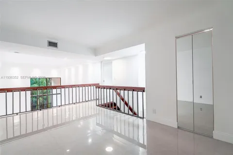 a view of hallway with bedroom