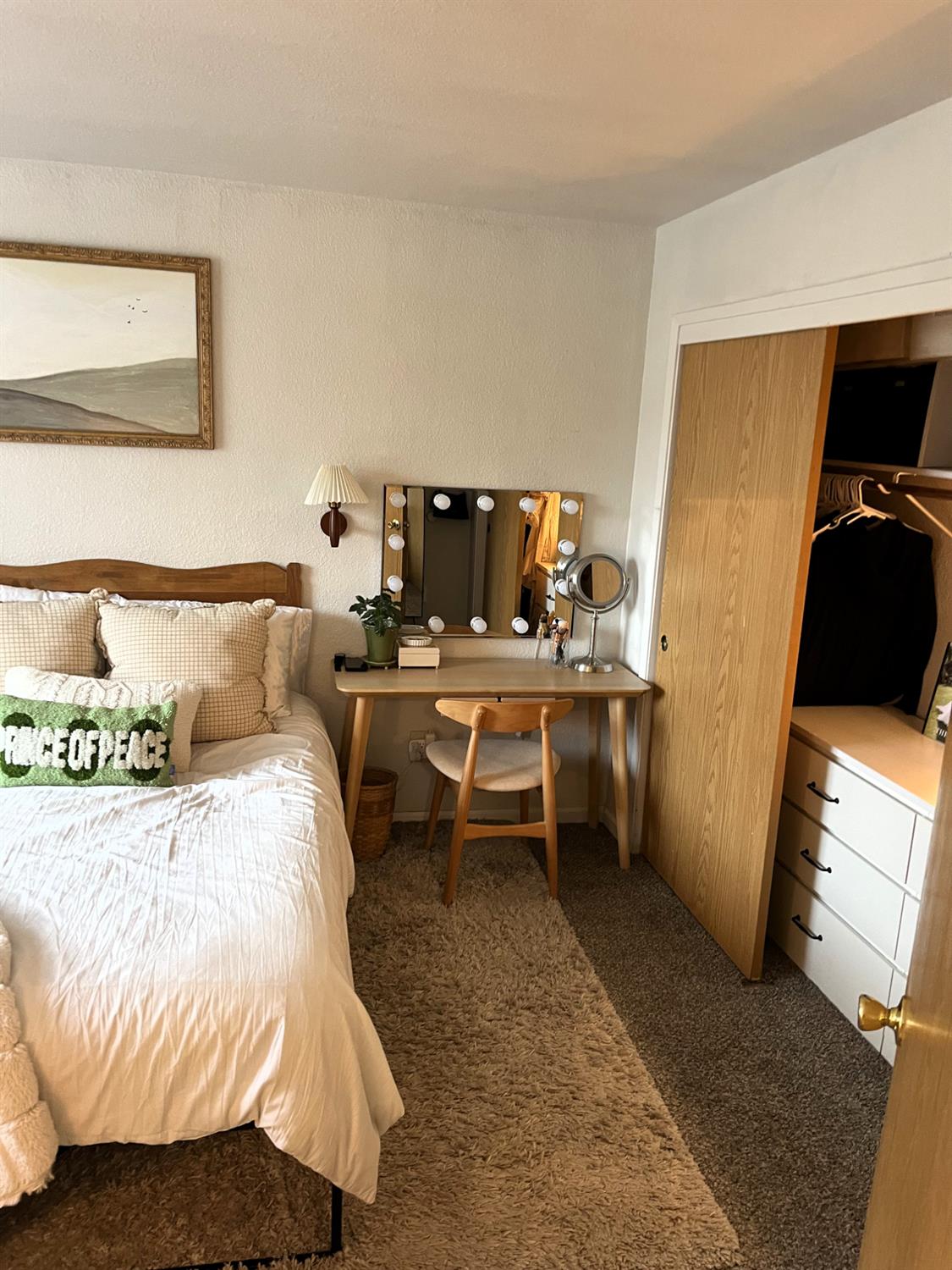 113 Atkinson Street Roseville, CA 95678 - Photo 18 of 22 a bedroom with a bed and wooden floor