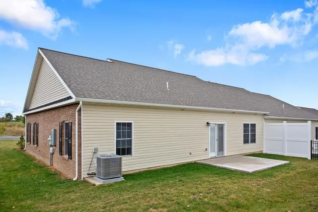 a backyard of a house