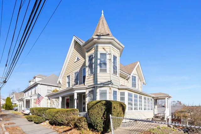 a front view of a house