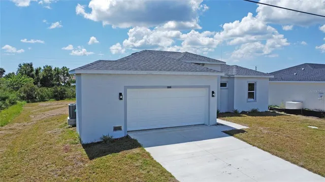 a view of a house with a snow