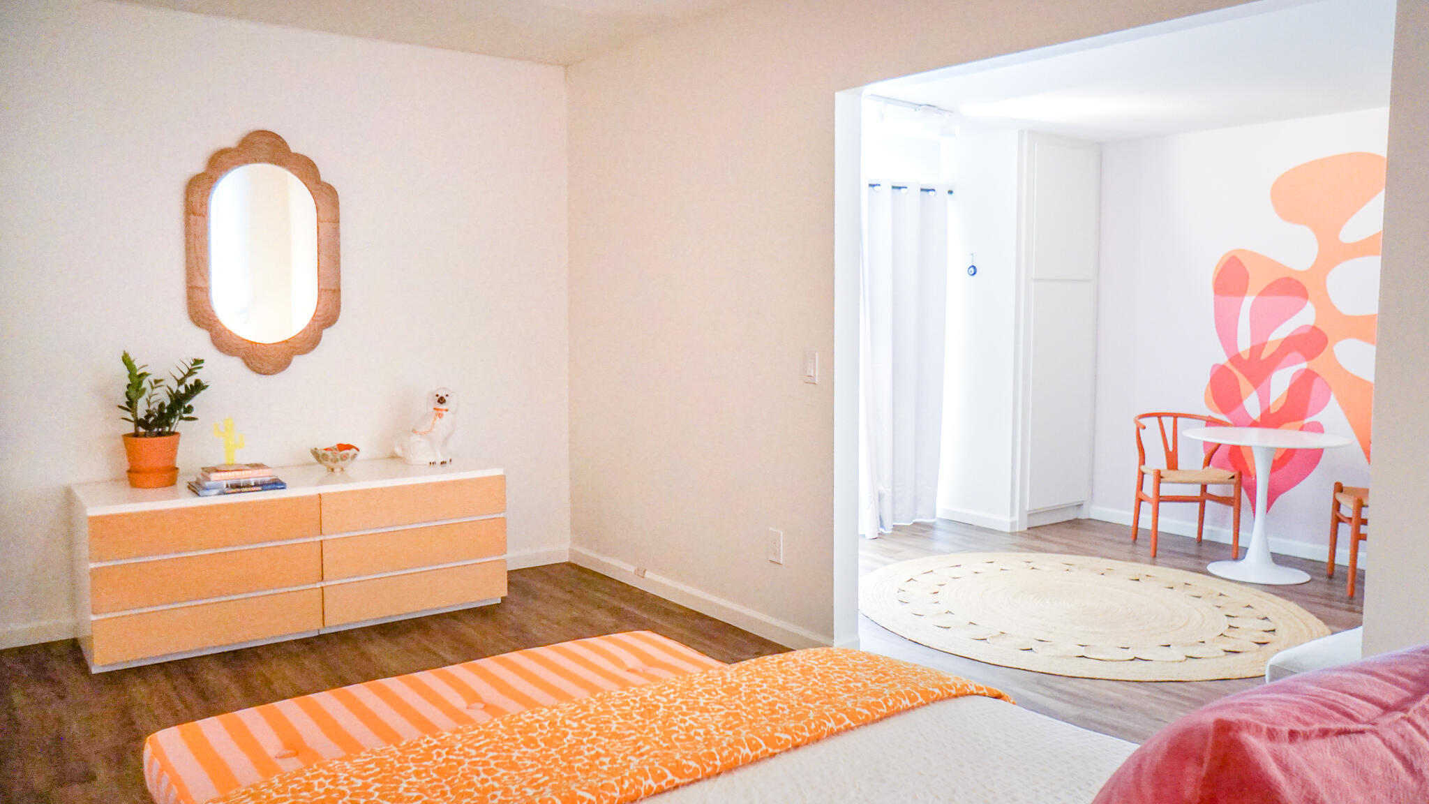 70355 Cobb Road Rancho Mirage, CA 92270 - Photo 19 of 27 a bedroom with a bed and a mirror