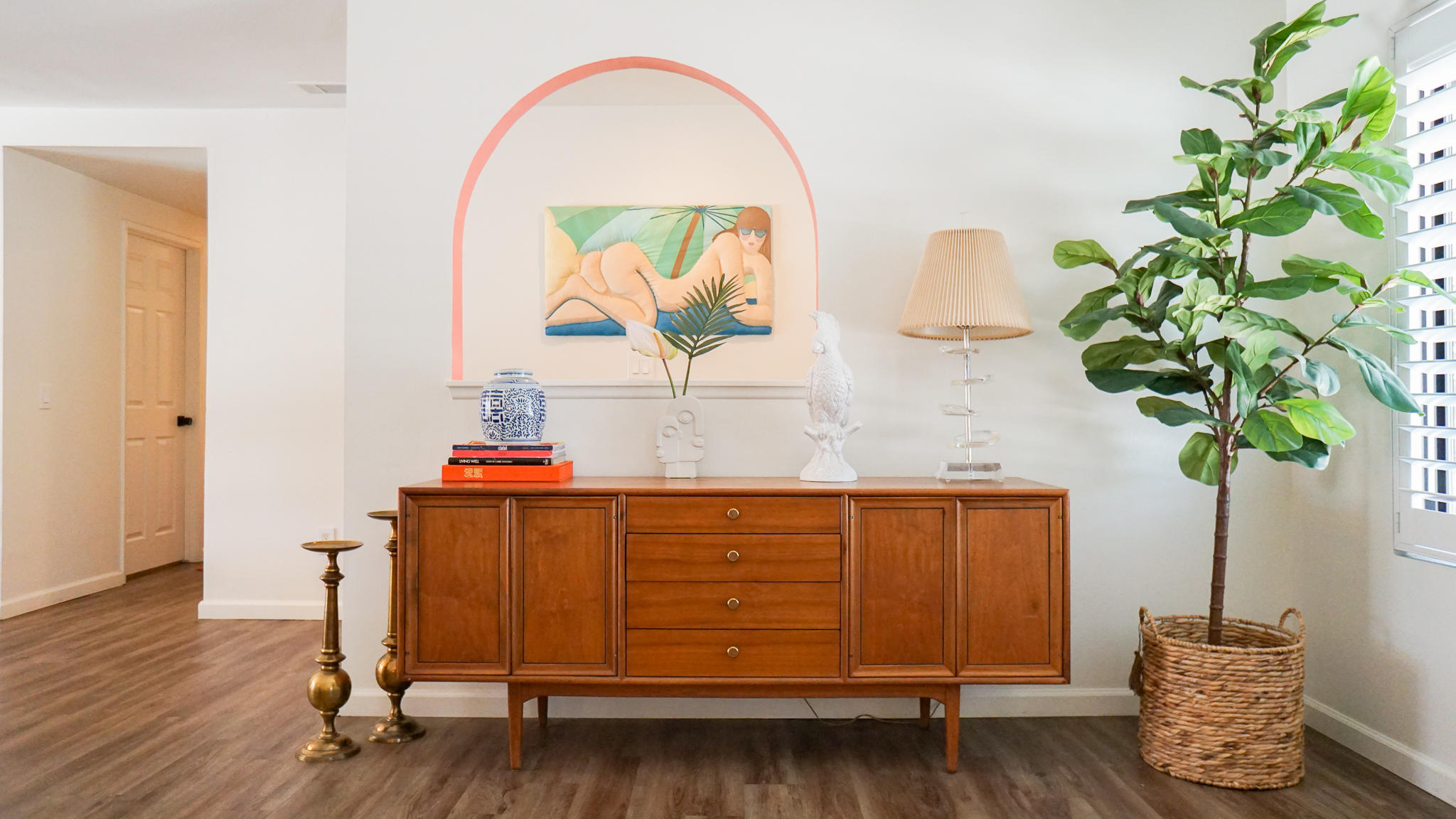 70355 Cobb Road Rancho Mirage, CA 92270 - Photo 6 of 27 a view of a room with wooden floor and a potted plant