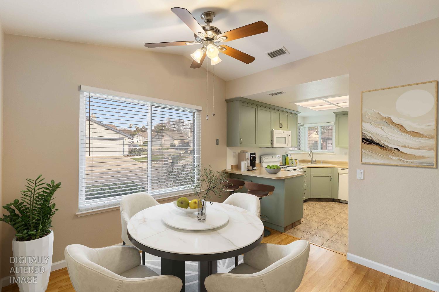 5948 El Sol Way Citrus Heights, CA 95621 - Photo 27 of 30 Virtually staged dining and kitchen